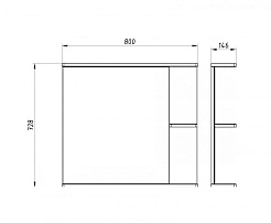 ASB-Mebel Мебель для ванной Орхидея 80 белое дерево – фотография-2